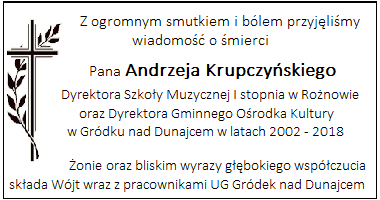 Andrzej Krupczyński kondolencje