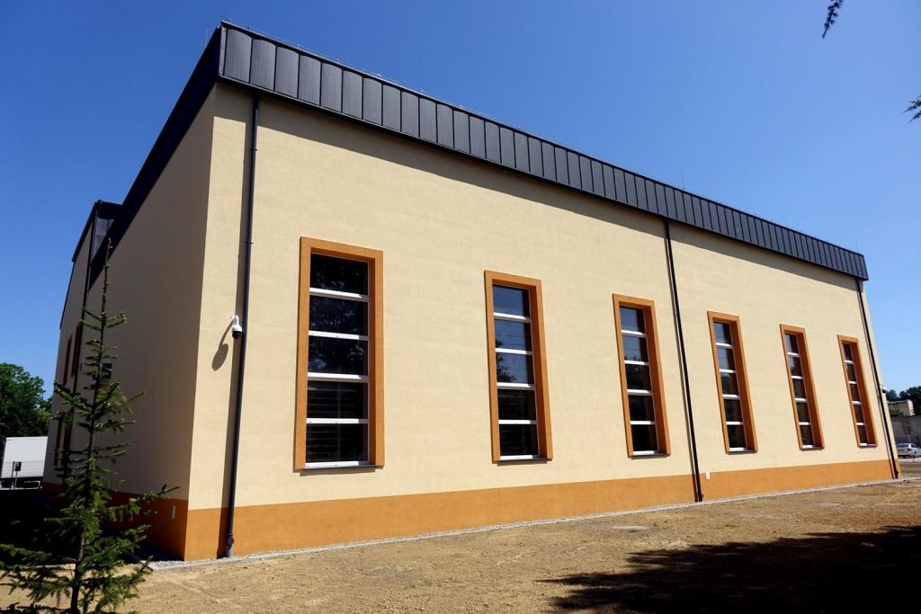 Sala gimnastyczna dla uczniów Liceum Ogólnokształcącego w Grybowie. Fot. Maria Olszowska