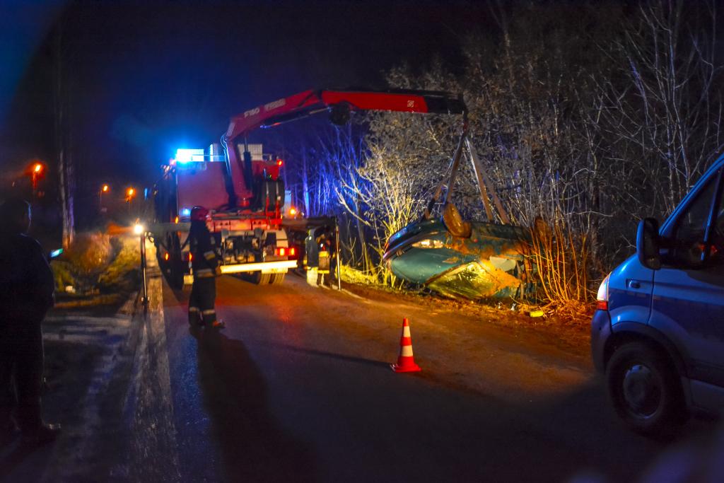 wypadek w Nawojowej, sobota 16 lutego 2019