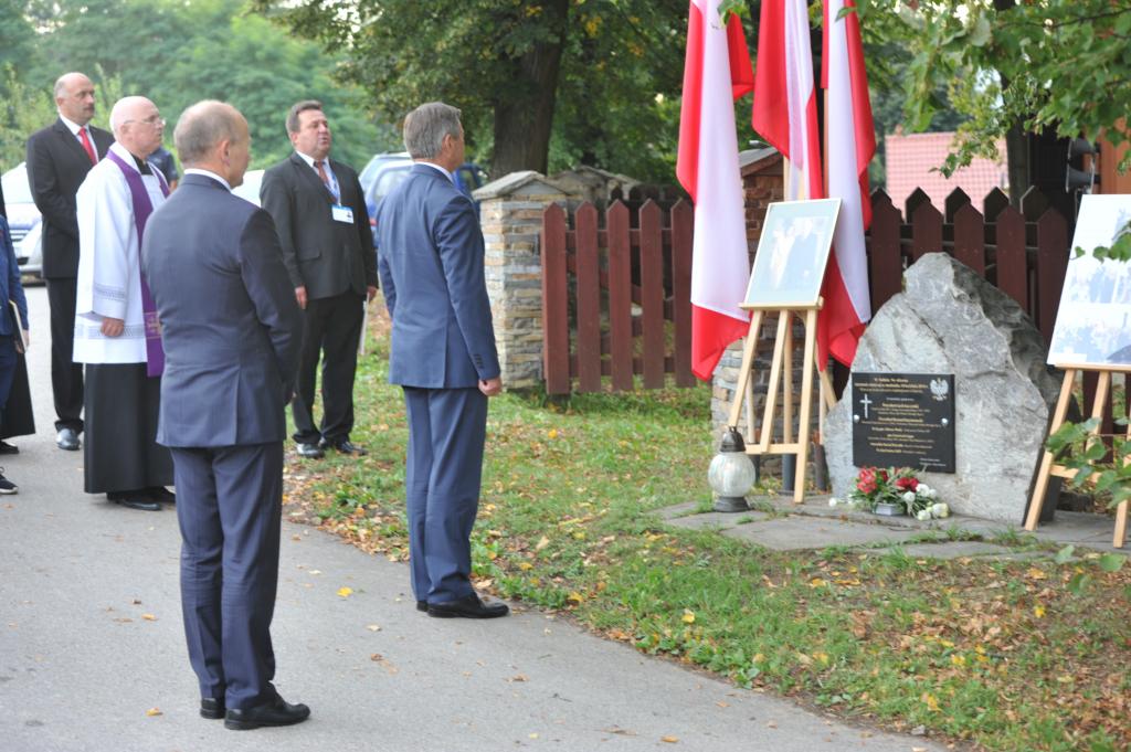 Marcinkowice, rok 2017, wizyta marszałka Sejmu Marka Kuchcińskiego