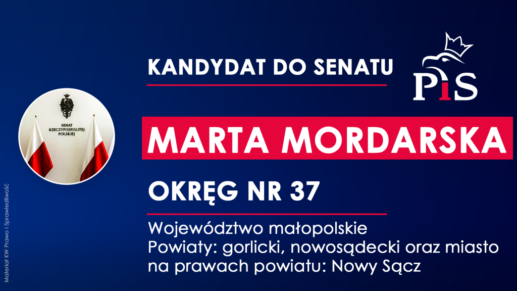 Marta Mordarska kandyduje do Senatu