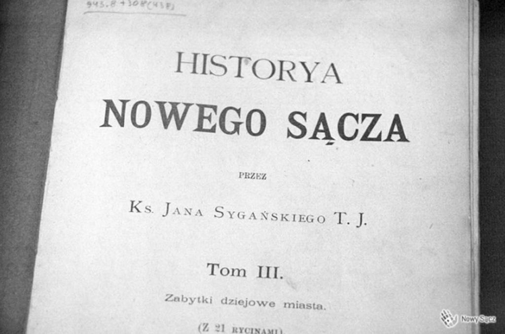 Historya Nowego Sącza ks. Jana Sygańskiego
