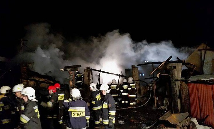 Stadła, pożar stodoły, śmierć 79-latka