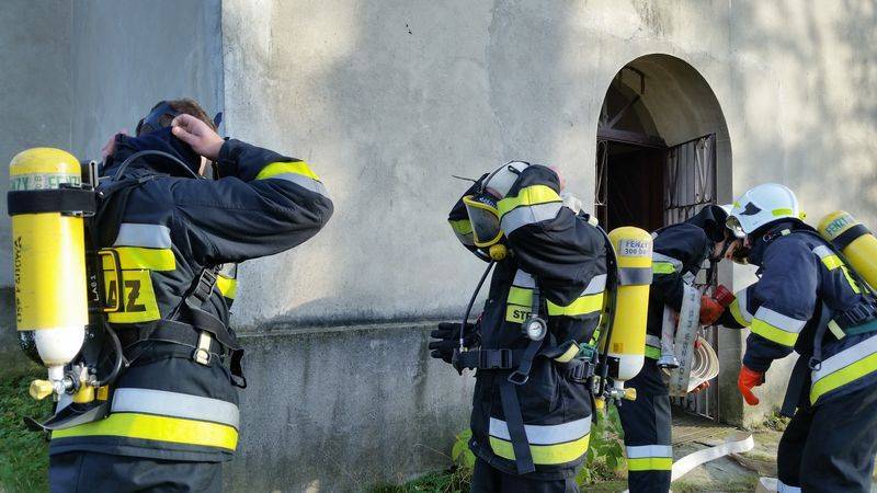 Strażackie ćwiczenia w Łabowej