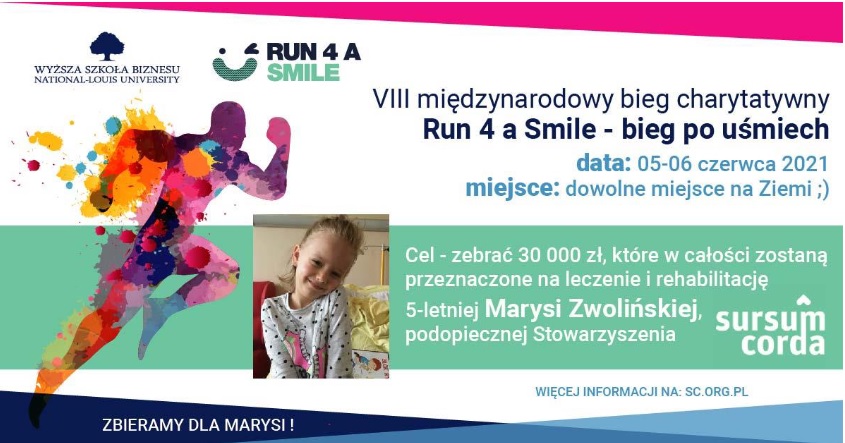 Run 4 a Smile, plakat WSB-NLU