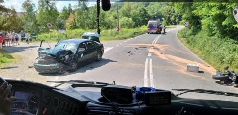 Tragiczny wypadek w Bieśniku. Zginął motocyklista z gminy Stary Sącz 