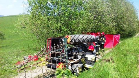 Tragiczny wypadek w Skrudzinie. Traktorzysta zginął na miejscu