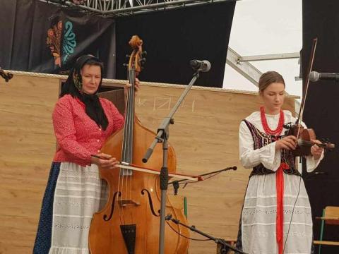 Muzyka „Błankowiany” dała na scenie III Festiwalu Lachów i Górali czadu. Ale oni grali, aż szły iskry!