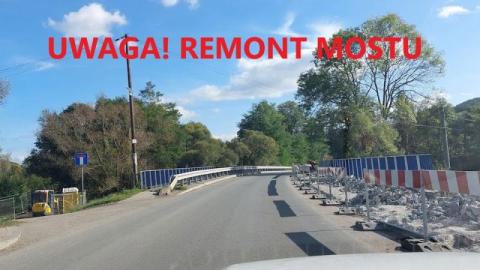 Chełmiec: zaczął się remont mostu w Klęczanach. Są utrudnienia w ruchu