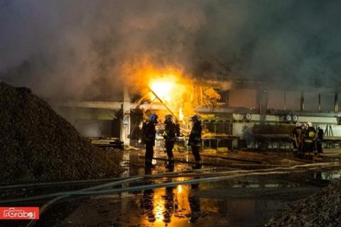 Kilkudziesięciu strażaków gasiło pożar tartaku. Straty są ogromne [ZDJĘCIA]
