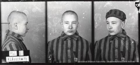 Jerzy Bogusz, zdjęcie wykonane przez obozowe gestapo