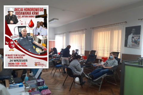 Strażacy z Korzennej organizują akcję krwiodawstwa. Do tej pory zebrali już ponad 608 litrów krwi