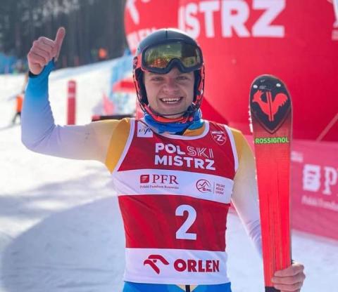 Alpejczyk Szymon Bębenek-Mistrzem Polski seniorów w slalomie