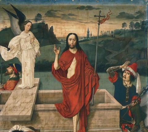 D. Bouts, Zmartwychwstanie Chrystusa, lata 1450-1455 r., Norton Simon Museum