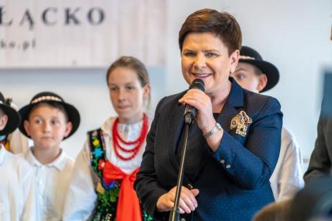 Wicepremier Beata Szydło znowu przyjechała do Łącka