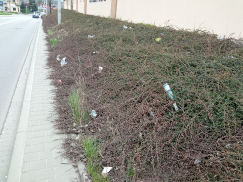 Wygląda to okropnie… Sterta śmieci zalega skarpę na Nawojowskiej i Kolejowej