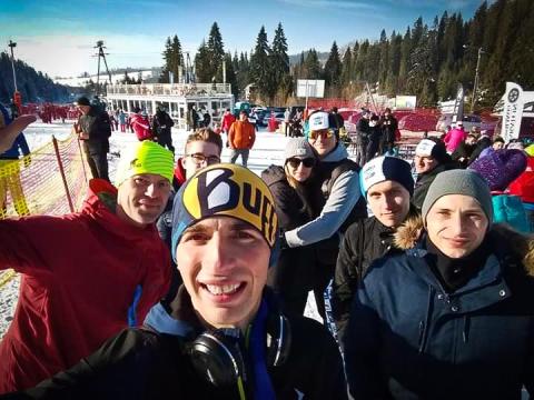 Janusz Gawron, zdobywca III miejsca na "Turbacz Winter Trail 2020"