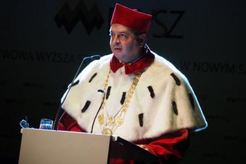 Prof. Mariusz Cygnar, rektor Państwowej Wyższej Szkoły Zawodowej w Nowym Sączu