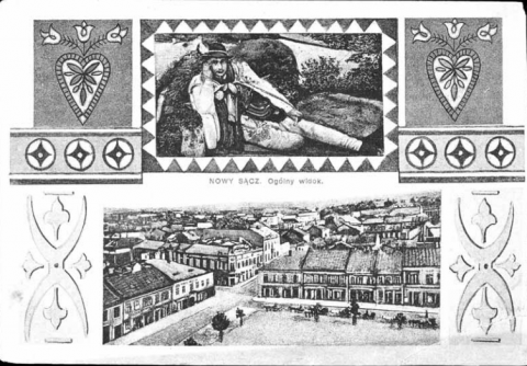 Pocztówka z Nowego Sącza 1924 rok