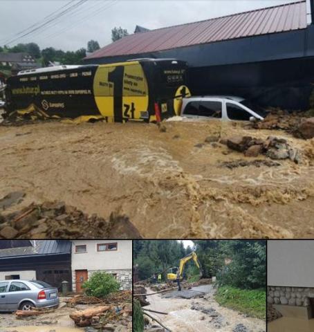 Powódź błyskawiczna na Podhalu. Zniszczenia ida w miliony [WIDEO]