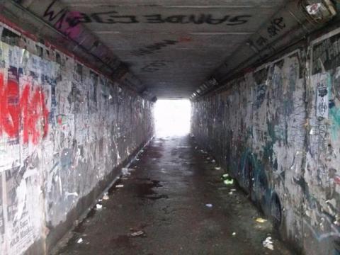 ulica Zielona tunel