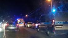 Zderzenie samochodów na ul. Marcinkowickiej w Nowym Sączu, fot. Rafał Gajewski