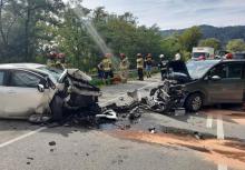Groźny wypadek w Kurowie. 4 samochody uszkodzone, aż 10 osób poszkodowanych