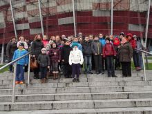 Ucznioiwe z Koniuszowej na wycieczce w Warszawie