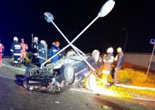 Wypadek w Naszacowicach. Rannych szukali w promieniu pół kilometra od samochodu